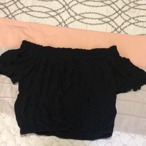Black crop top